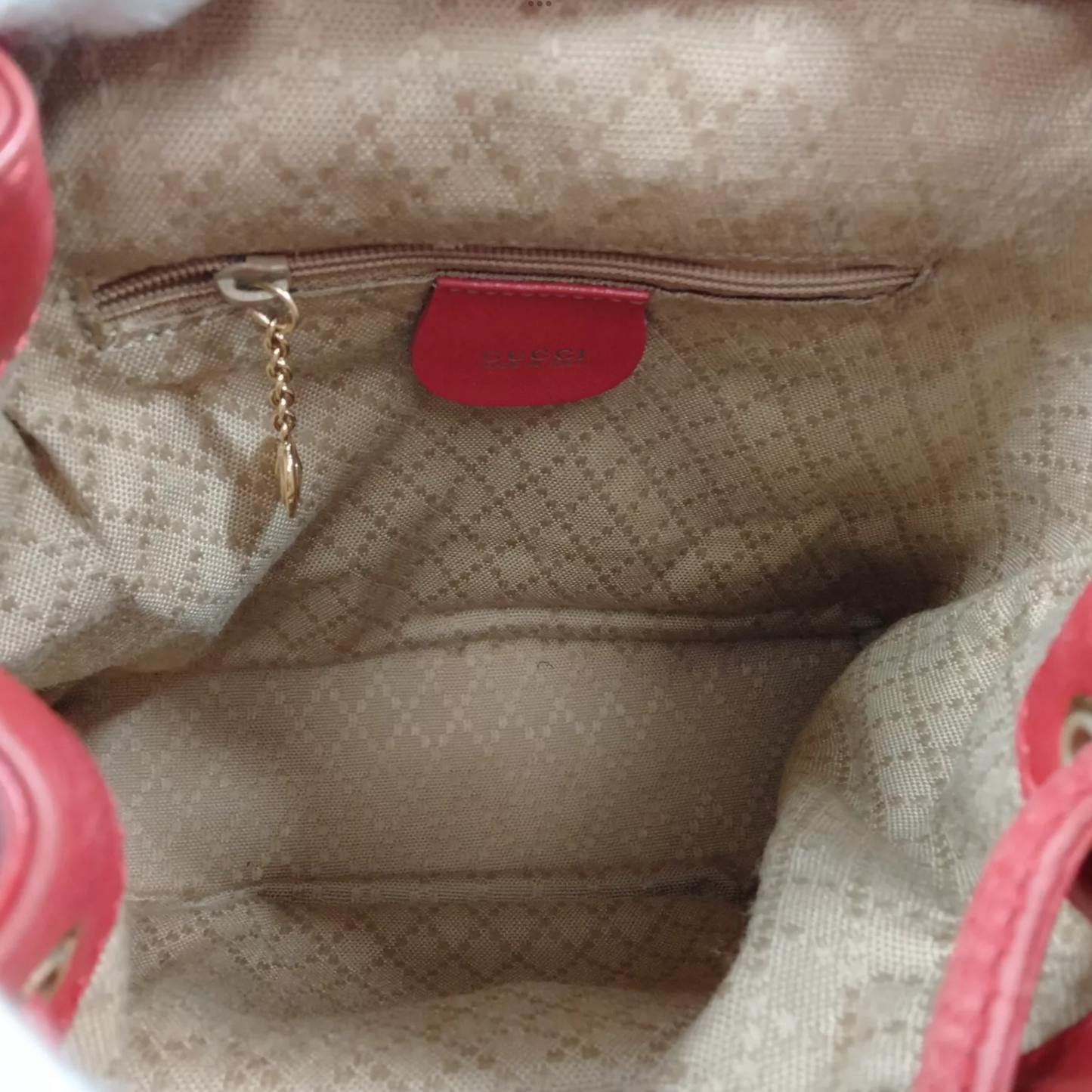 GUCCI Red Backpack